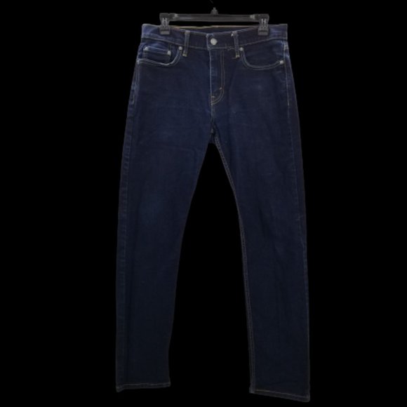 2 of Levis 502 Jeans Mens  Premium Regular Taper Dark Wash Stretch 30x31 - Picture 2 of 9